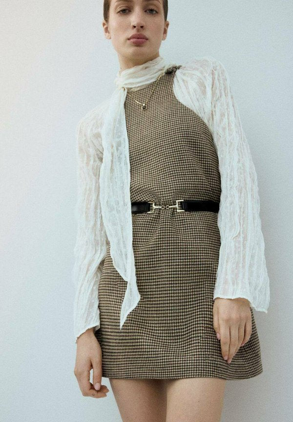 Mango Day dress - medium brown