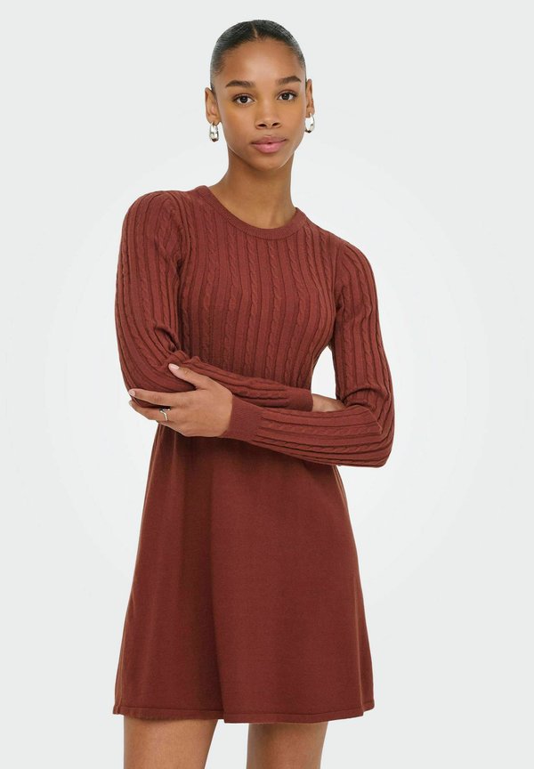ONLY Knitted ONLFIA Short - Jumper dress - smoked paprikas