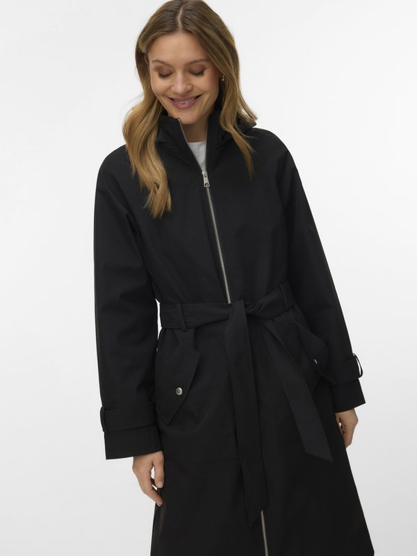 Vero Moda LENE LONG - Classic coat - black