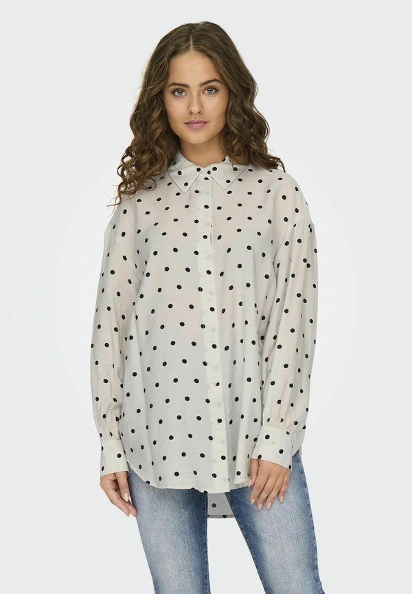 ONLY ONLLILIAN - Button-down blouse - cloud dancer