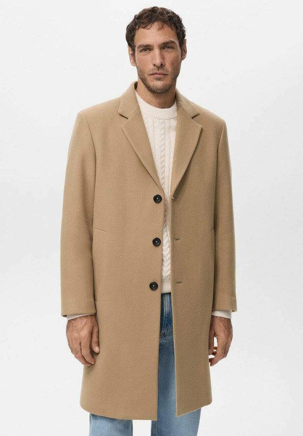 Mango Classic coat - medium brown
