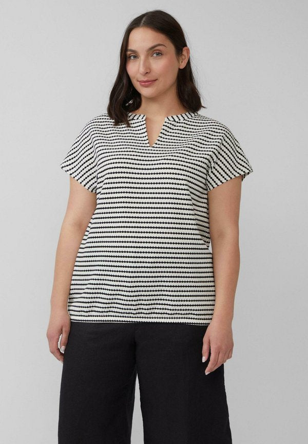 s.Oliver Print T-shirt - ecru