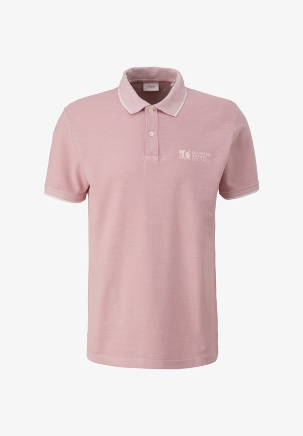 s.Oliver MIT LOGO-PRINT - Polo shirt - rosa