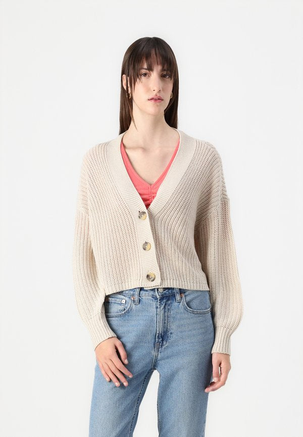 ONLY ONLCAROL NICE CARDIGAN - Cardigan - pumice stone