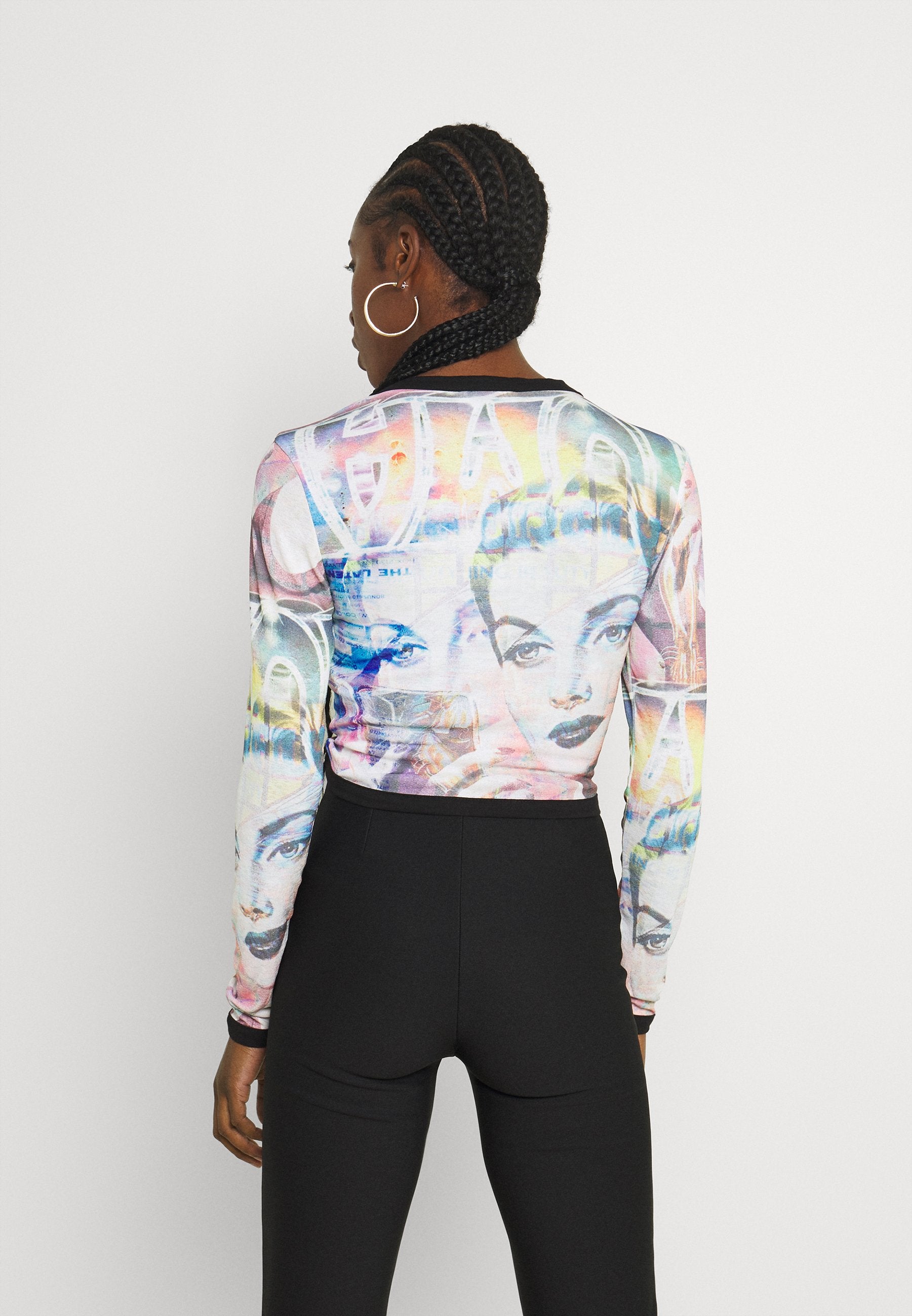 NEW girl ORDER PRINT CROSS OVER WRAP