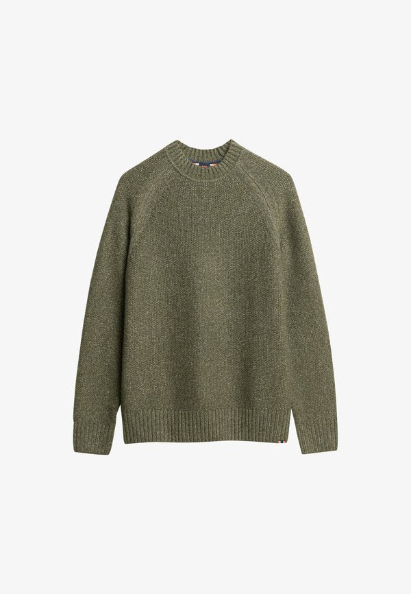 Superdry & Co CHUNKY RAGLAN - Jumper - beetle green