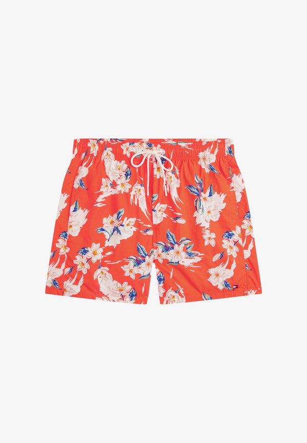 Tommy Hilfiger MEDIUM DRAWSTRING PRINT - Swimming shorts - brilliant orange