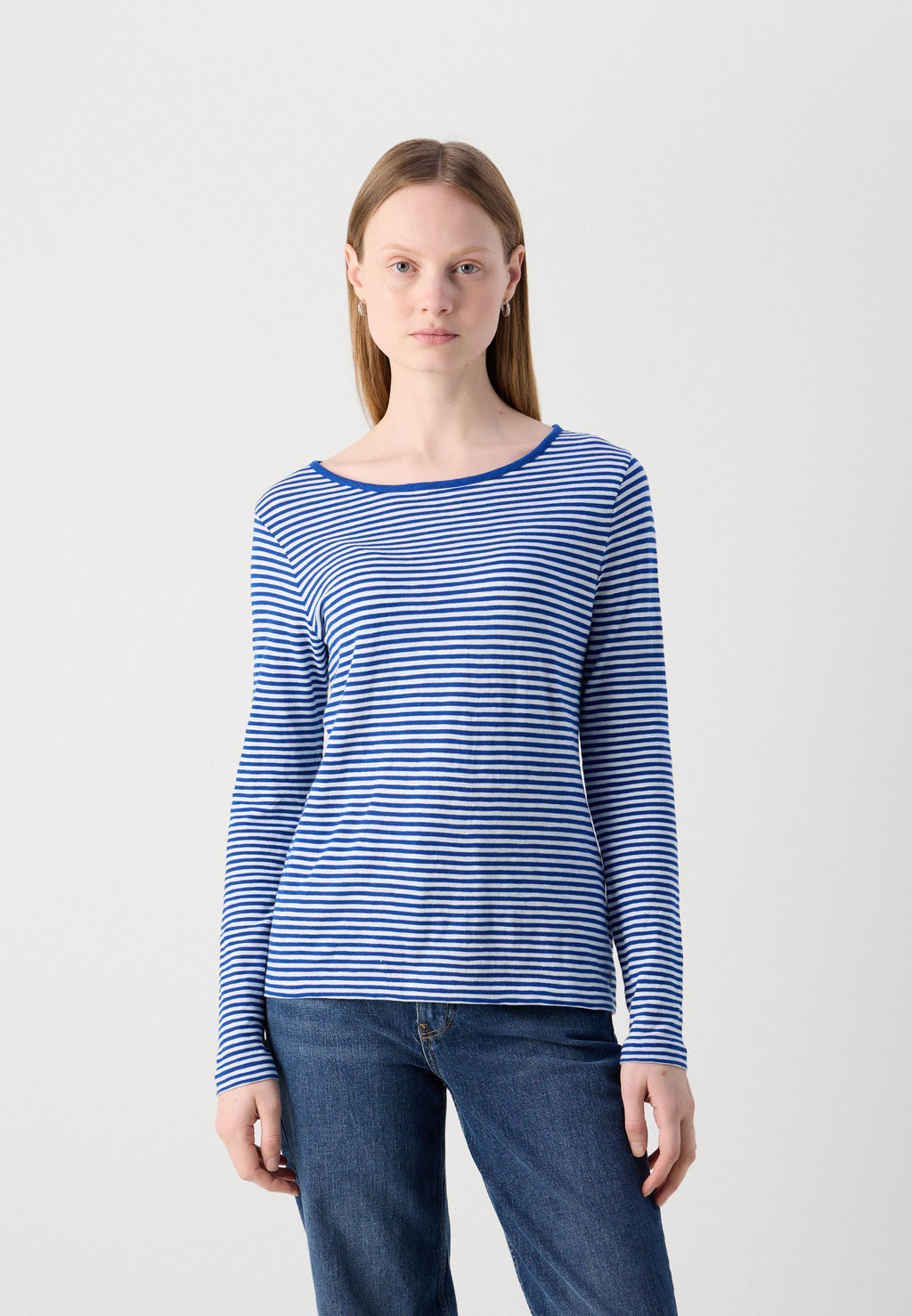 Marc O'Polo LONG SLEEVE  ROUND NECK STRIPED