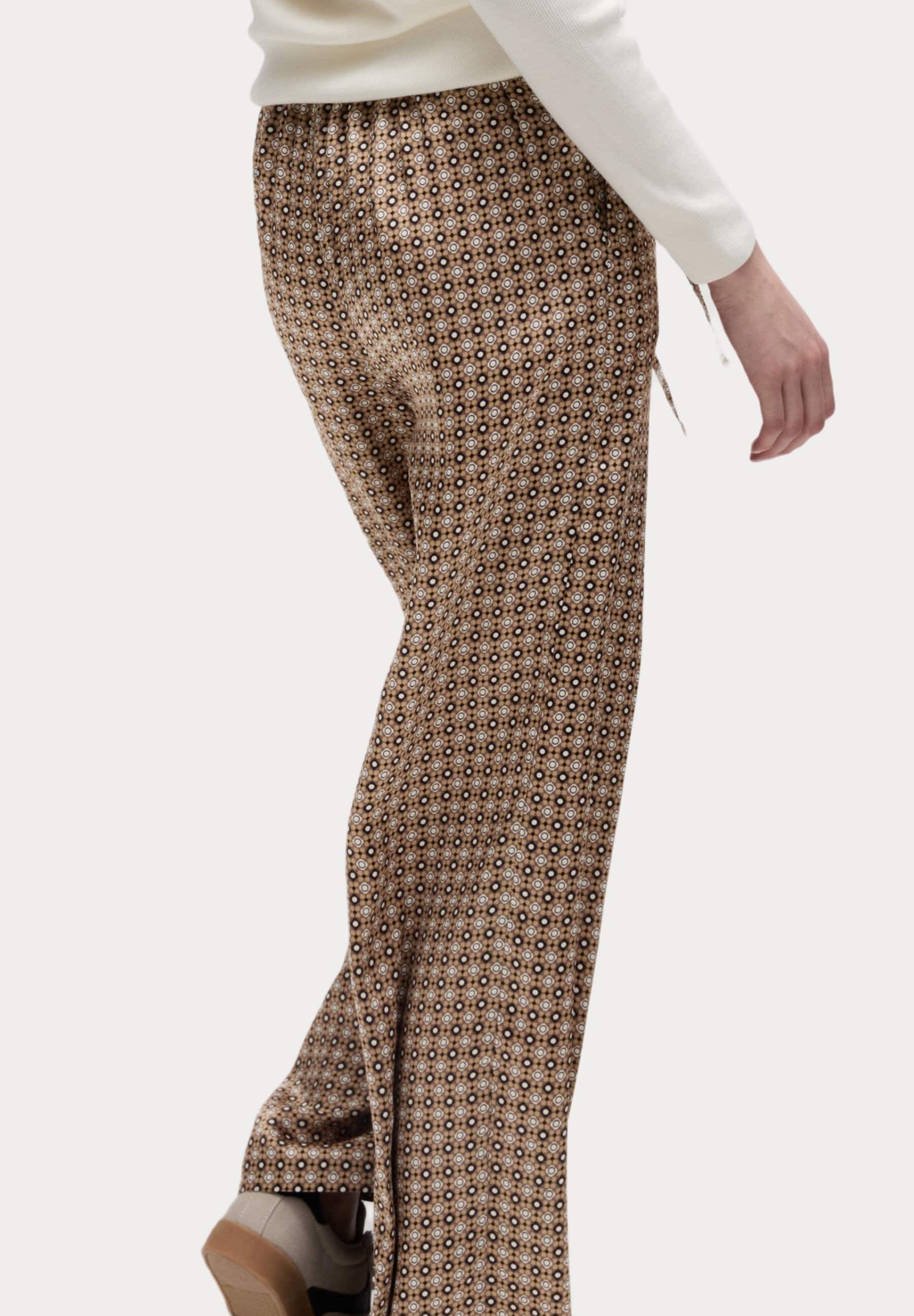 Marks & Spencer GEOMETRIC DRAWSTRING WIDE LEG