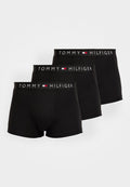 Tommy Hilfiger 3-PACK TH ORIGINAL LOGO RIBBED TRUNKS - Trunks - black