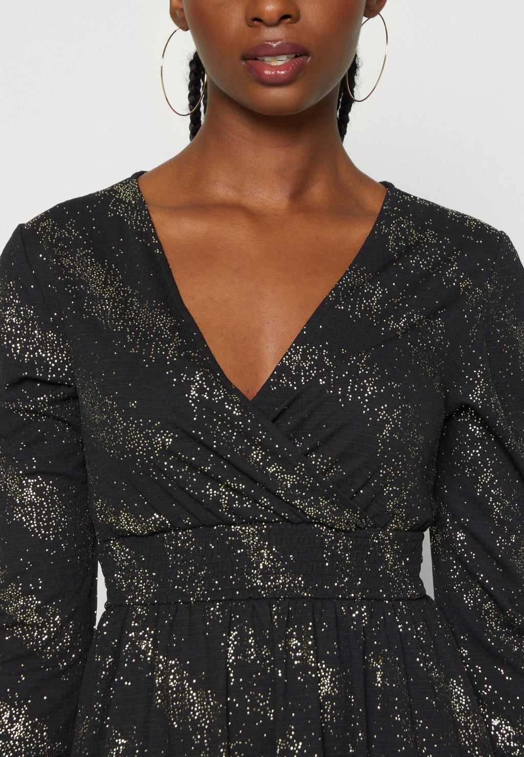 ONLNEW PELLA FOIL WRAP DRESS Media 6