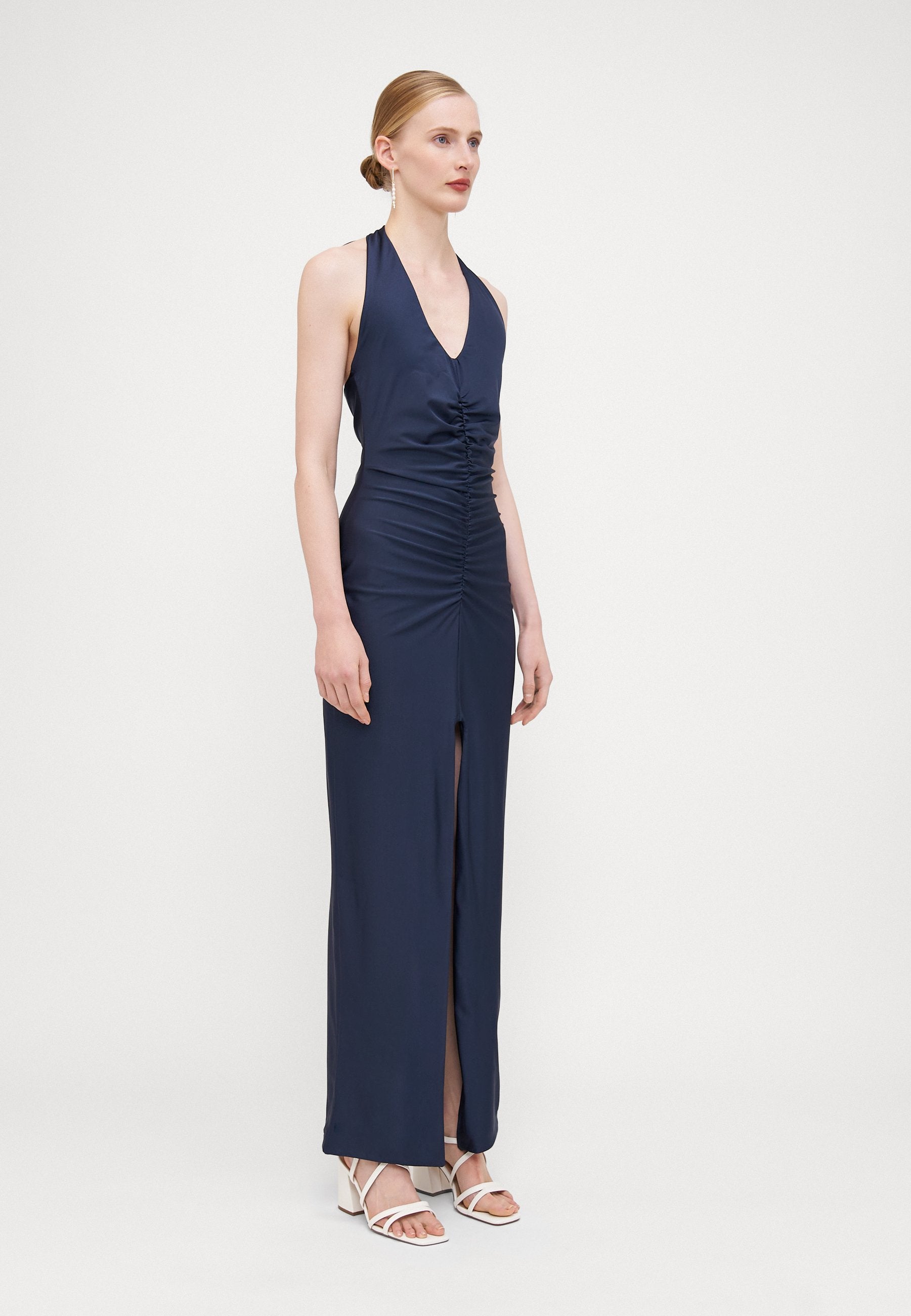 WAL G TALL EMMA HALTERNECK ROUCHED