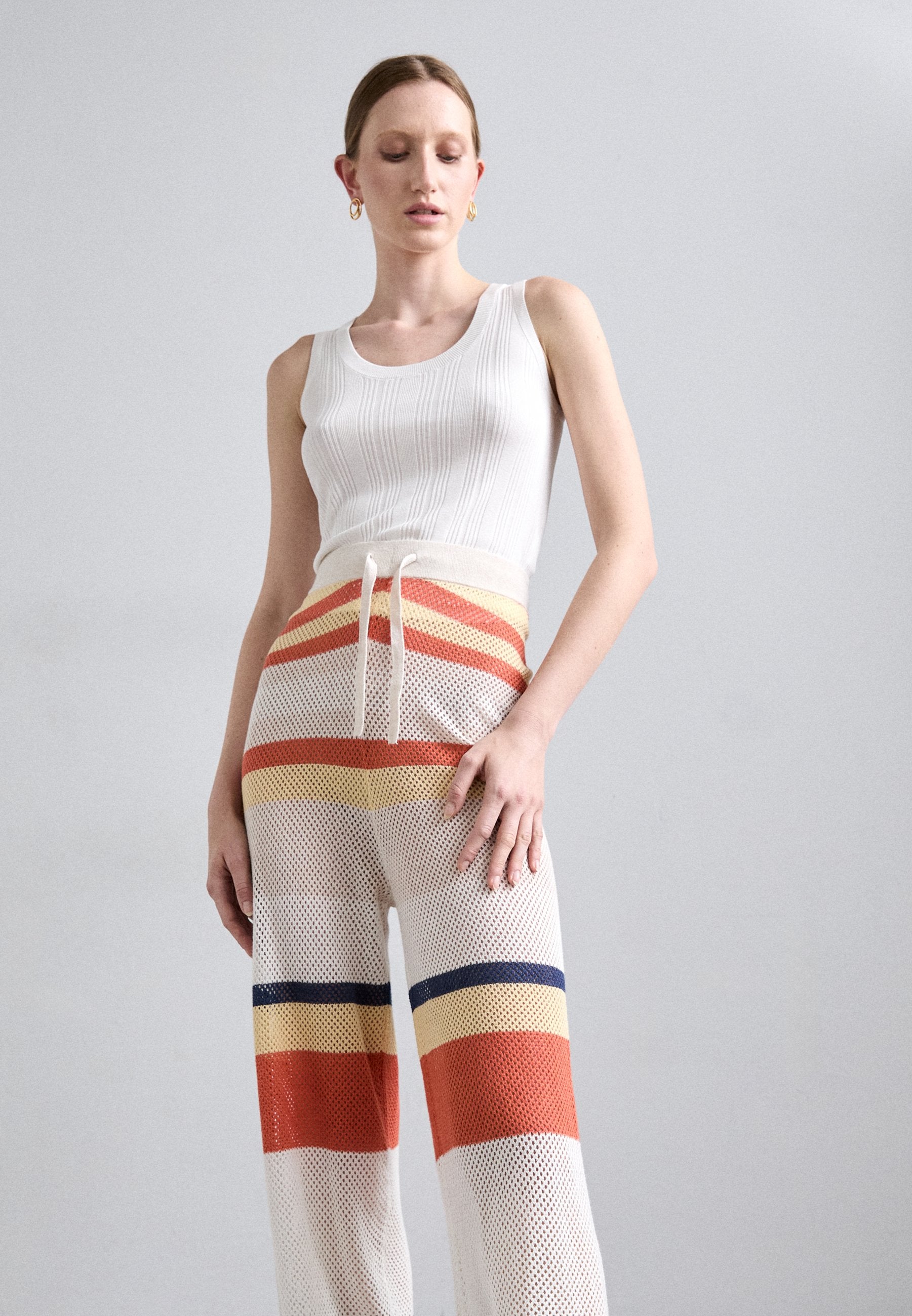 KNITID STRIPE POINTELLE