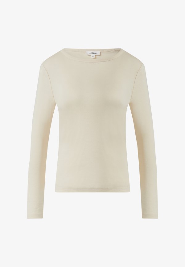 s.Oliver LONGSLEEVE - Long sleeved top - helles sand