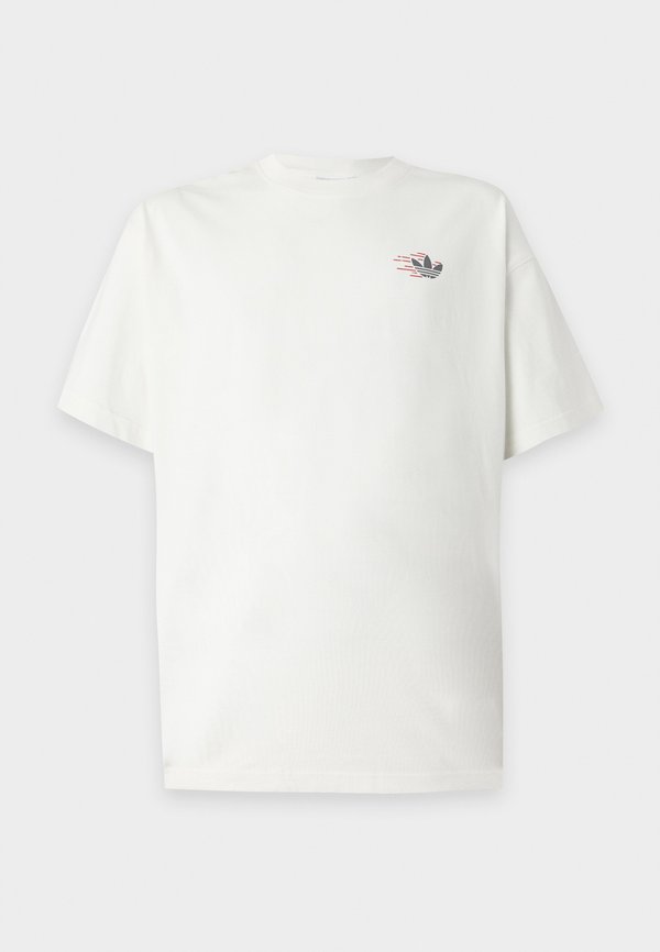 adidas Originals RUNNING CLUB OVERSIZED TEE UNISEX - Print T-shirt - off white
