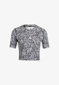 adidas Performance ADIDAS PERFORMANCE TECHFIT CROPPED T-SHIRT DAMEN UNDERWEAR - KURZARM - Undershirt - weissschwarzweiss