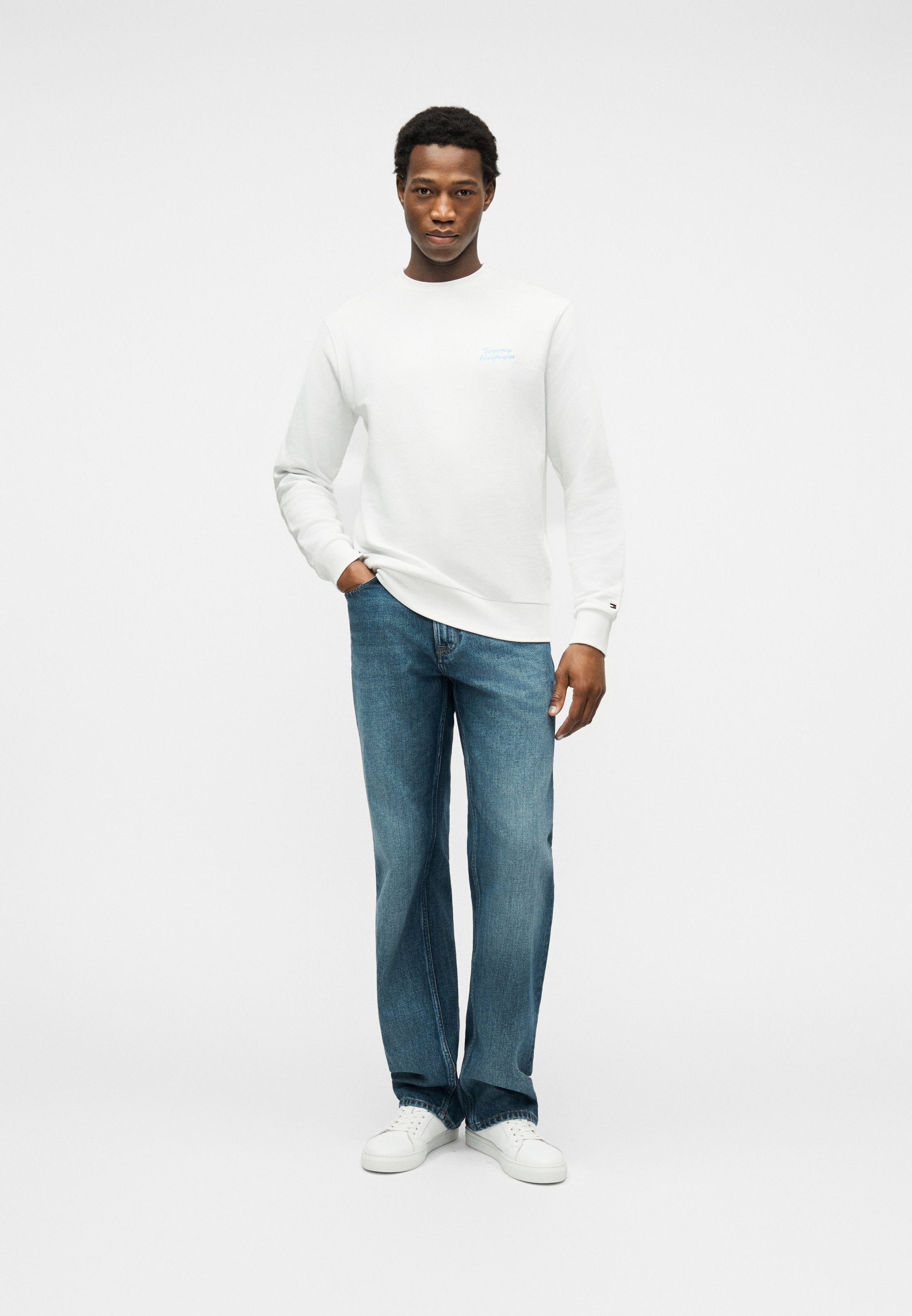 PALM PHOTO PRINT TERRY SWEATSHIRT Media 2