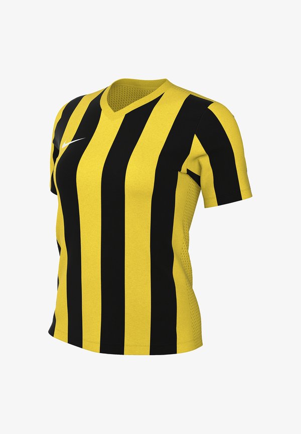 Nike Performance STRIPED DIVISION V TRIKOT DAMEN WEISS FUSSBALL - TEAMSPORT TEXTIL-TRIKOTS - Football jersey - gelbschwarz