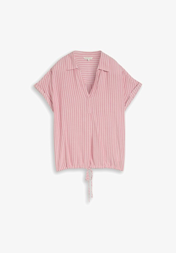 TOM TAILOR TOM TAILOR BLUSEN & SHIRTS LOOSE FIT BLUSE MIT STREIFENMUSTER - Blouse - cozy pink white stripe