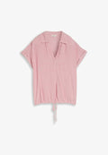 TOM TAILOR TOM TAILOR BLUSEN & SHIRTS LOOSE FIT BLUSE MIT STREIFENMUSTER - Blouse - cozy pink white stripe
