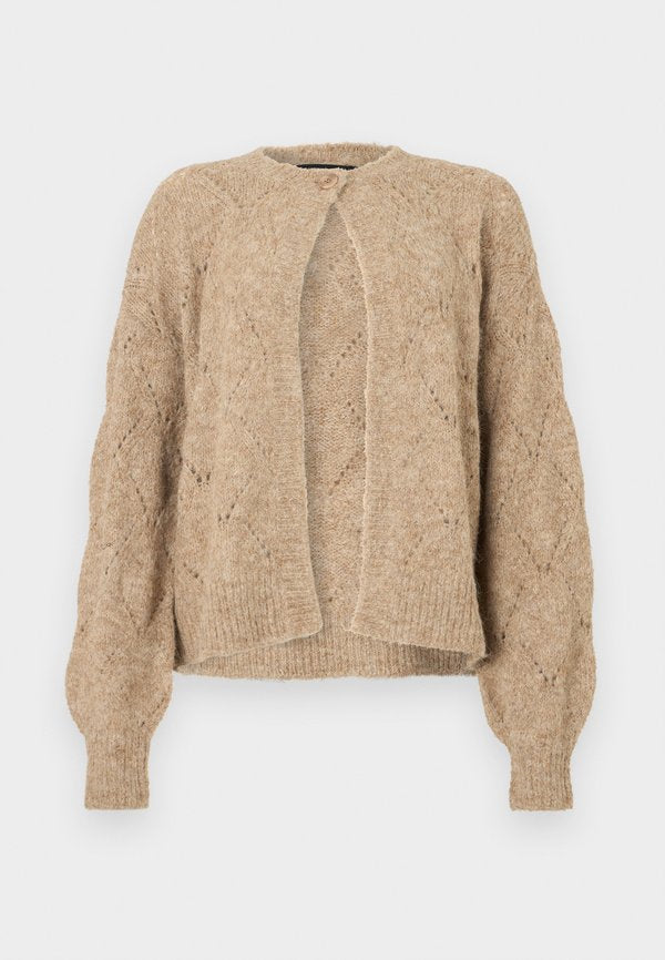 Vero Moda VMSHELL Knit - Cardigan - silver-coloured mink