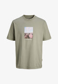 Jack & Jones T- - Print T-shirt - seagrass