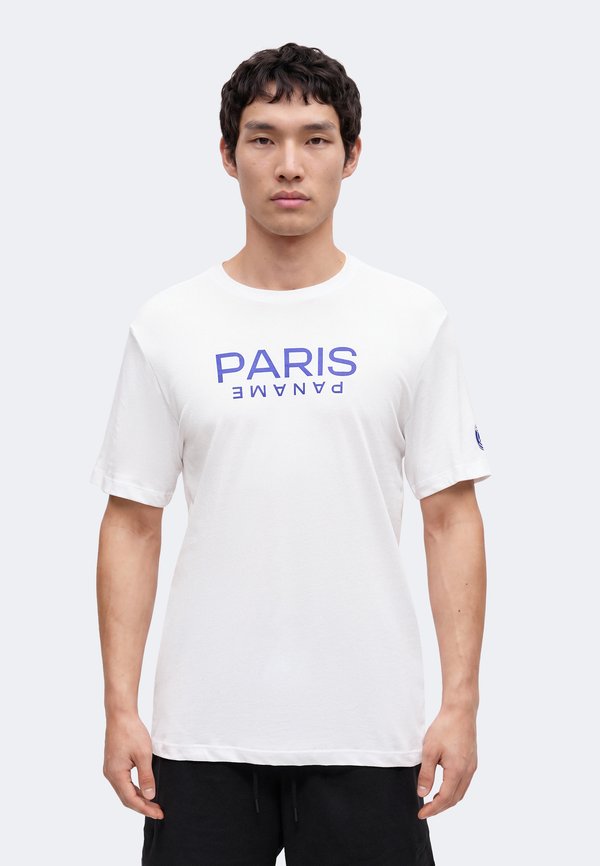 Nike Performance PSG CITY TEE - Club wear - white/old royal