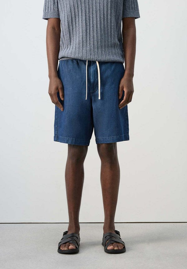 Mango ADULT - Denim shorts - dark blue