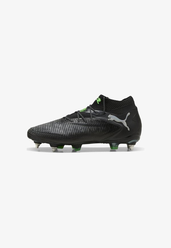 Puma FUTURE 8 ULTIMATE MXSG - Soft-ground football boots - black cool light gray fluo green