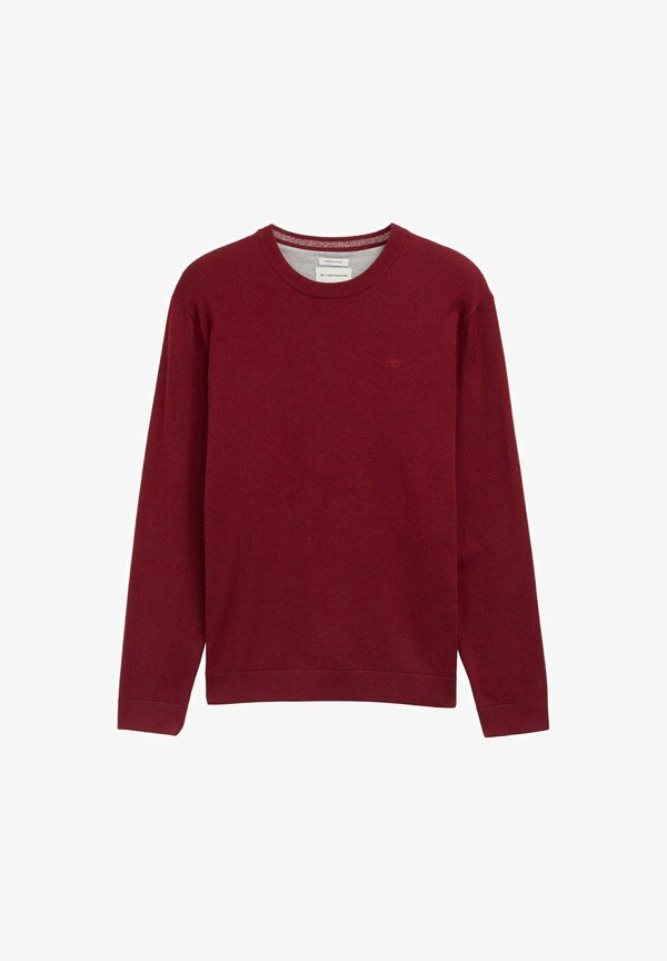 TOM TAILOR TOM TAILOR PULLOVER STRICKPULLOVER - Jumper - dark samba red melange