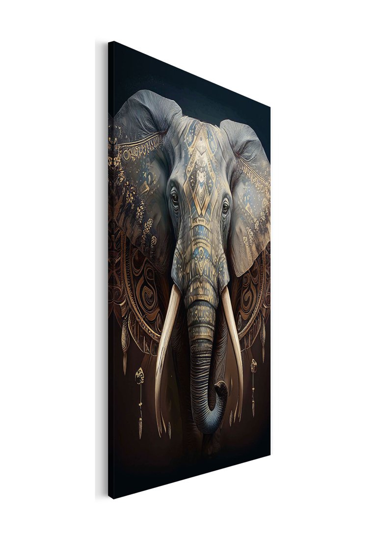 Orange Wallz DECORATED ELEPHANT