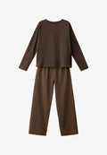 Mango ADULT SET - Pyjama set - brown