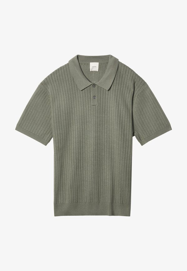 Calvin Klein LIGHTWEIGHT - Polo shirt - dusty olive
