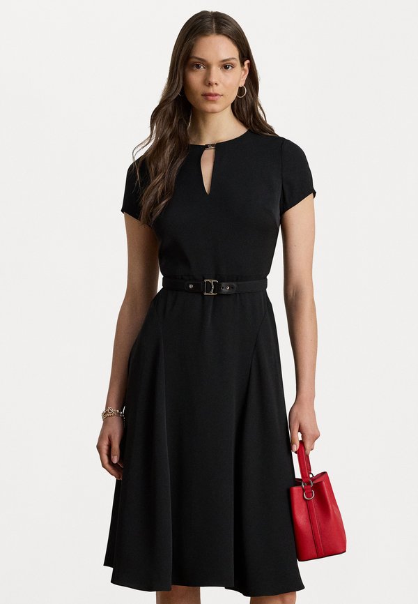 Lauren Ralph Lauren BELTED GEORGETTE DRESS