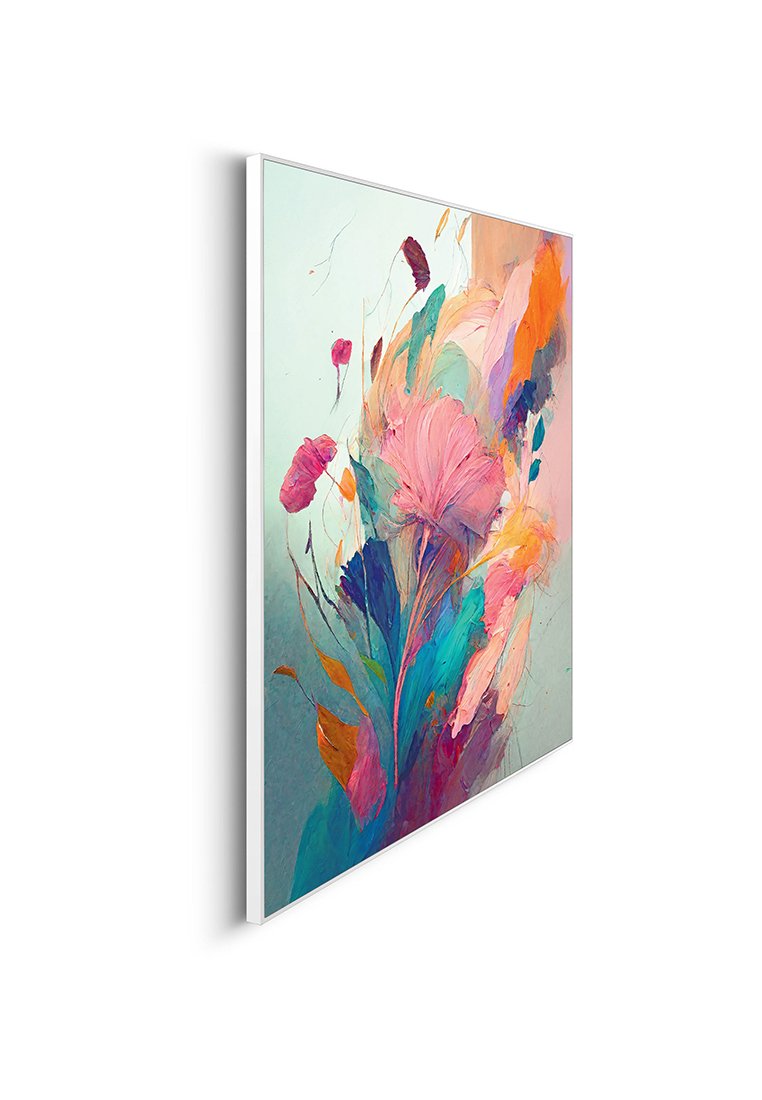 Orange Wallz COLOURFUL PAINTED FLOWERS 2 PACK