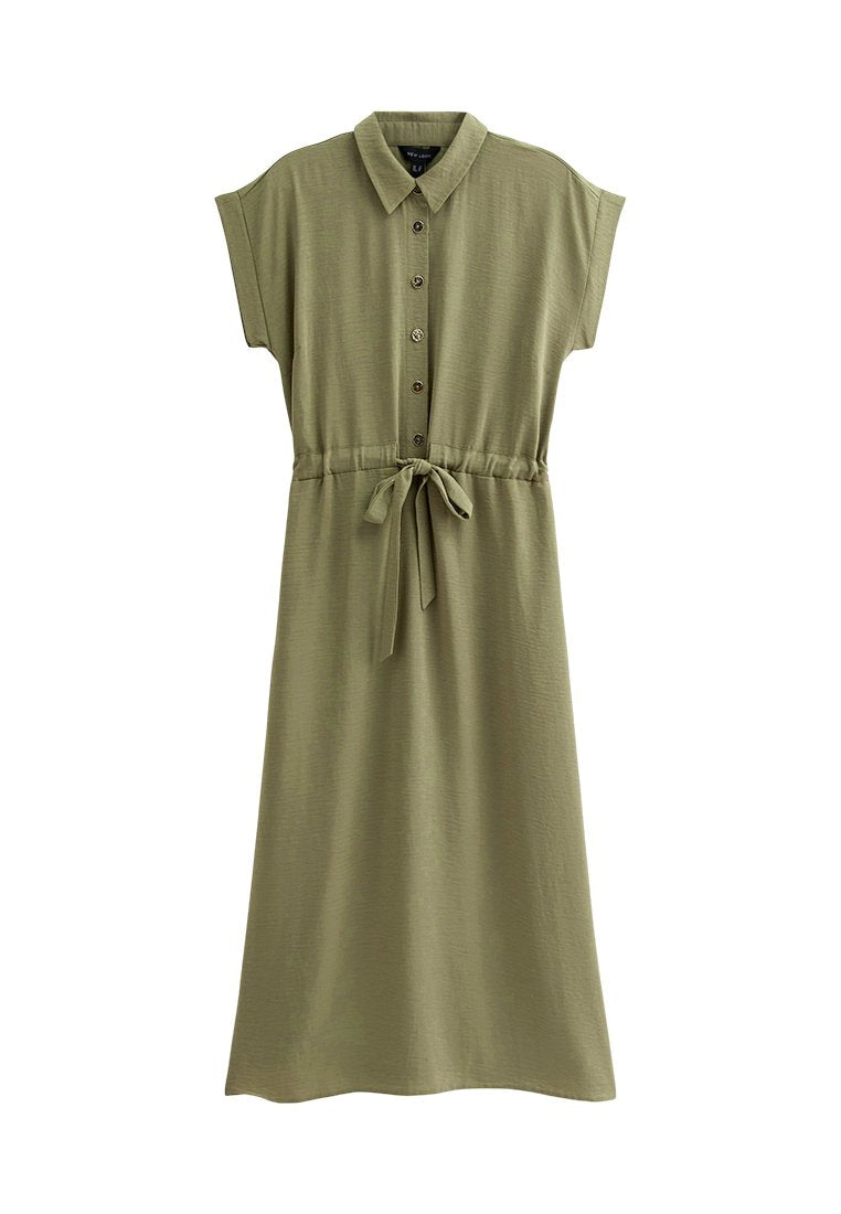 New Look DRAWSTRING TEXTURED MIDI