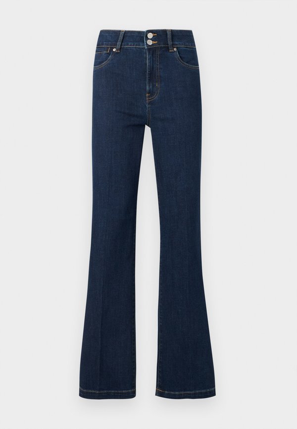 Vero Moda Flared fit VMTANNA High rise - Flared Jeans - dark blue denim