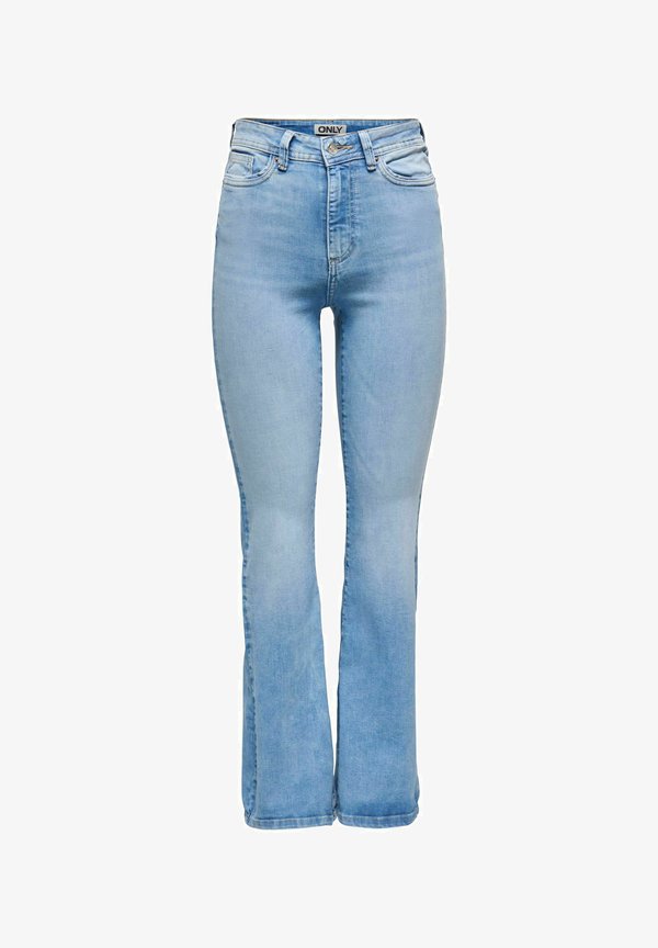 ONLY Flared fit ONLWAUW High waist - Flared Jeans - light blue denim