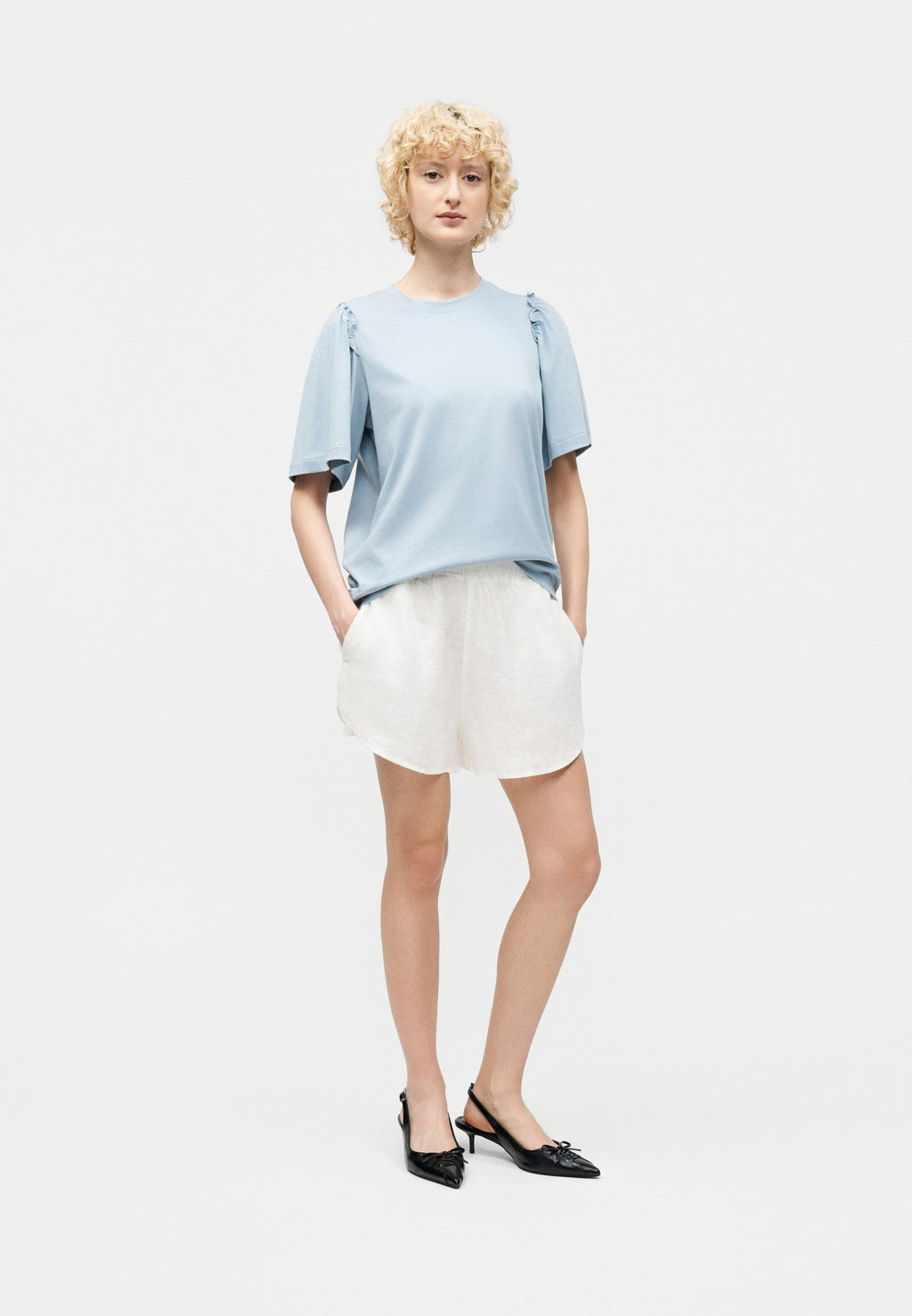 Selected Ruffled cotton