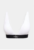 Calvin Klein Underwear LIGHTLY LINED TRIANGLE - CK GRAPHIC - Triangle bra - white