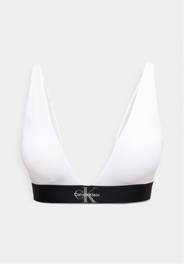 Calvin Klein Underwear LIGHTLY LINED TRIANGLE - CK GRAPHIC - Triangle bra - white