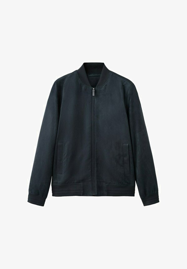 Mango Bomber Jacket - royal blue