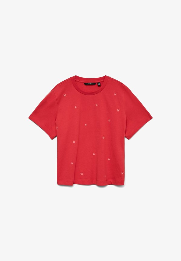 Vero Moda VMSOLA - Print T-shirt - poinsettia