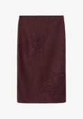 Mango ADULT - Pencil skirt - mottled bordeaux