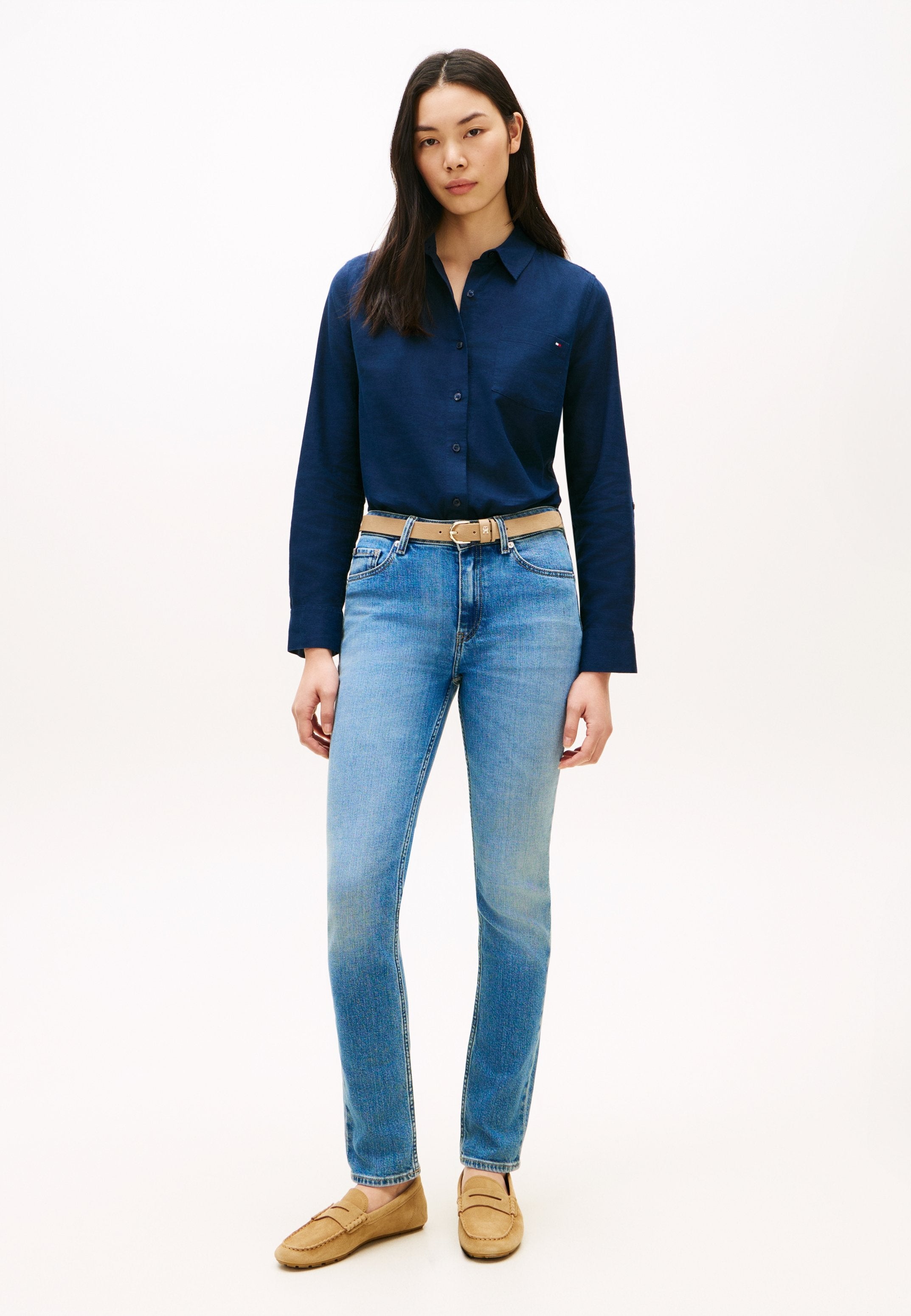 FADED MID RISE SLIM JEANS Media 2