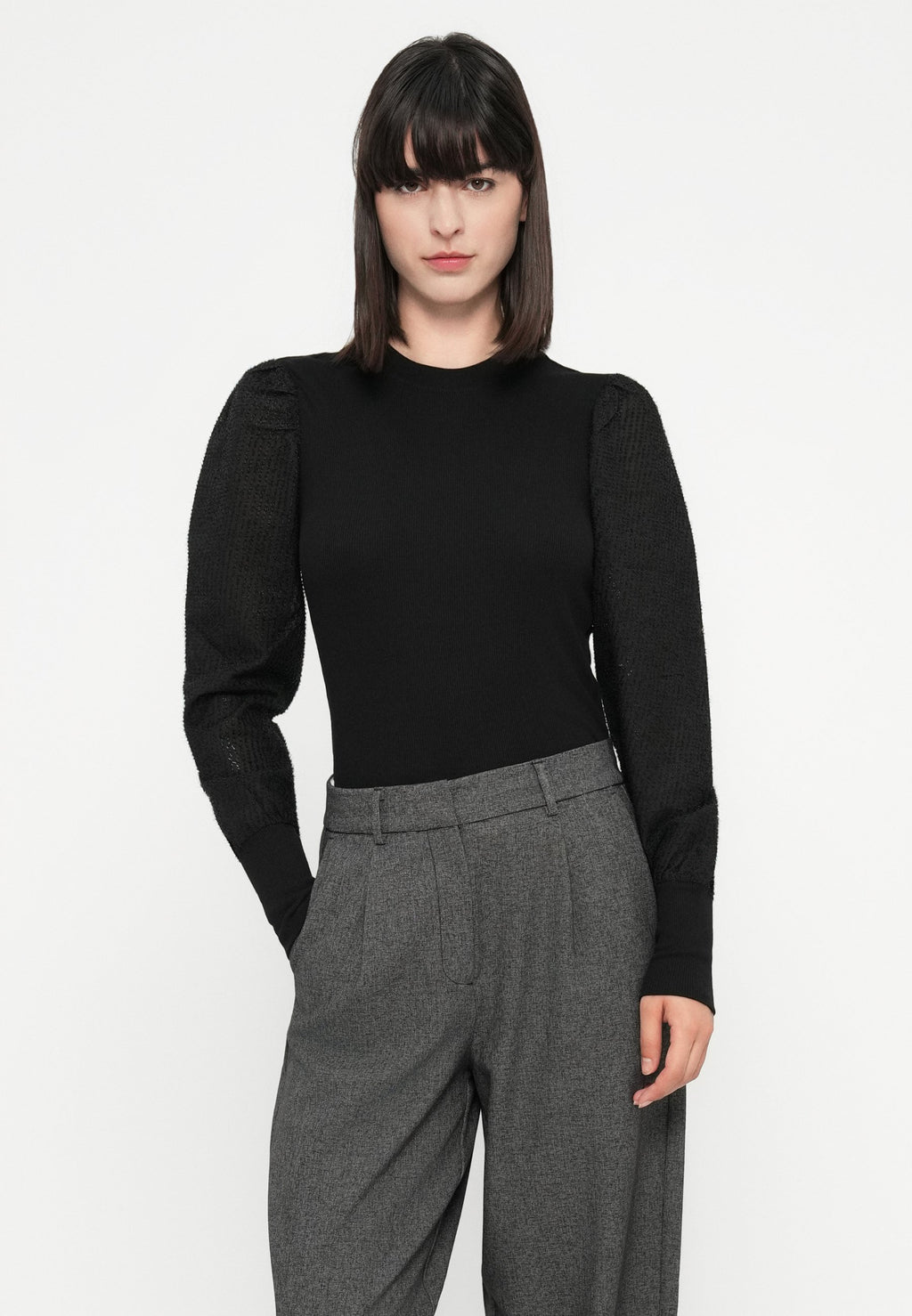 Selected Barrel fit viscose blend