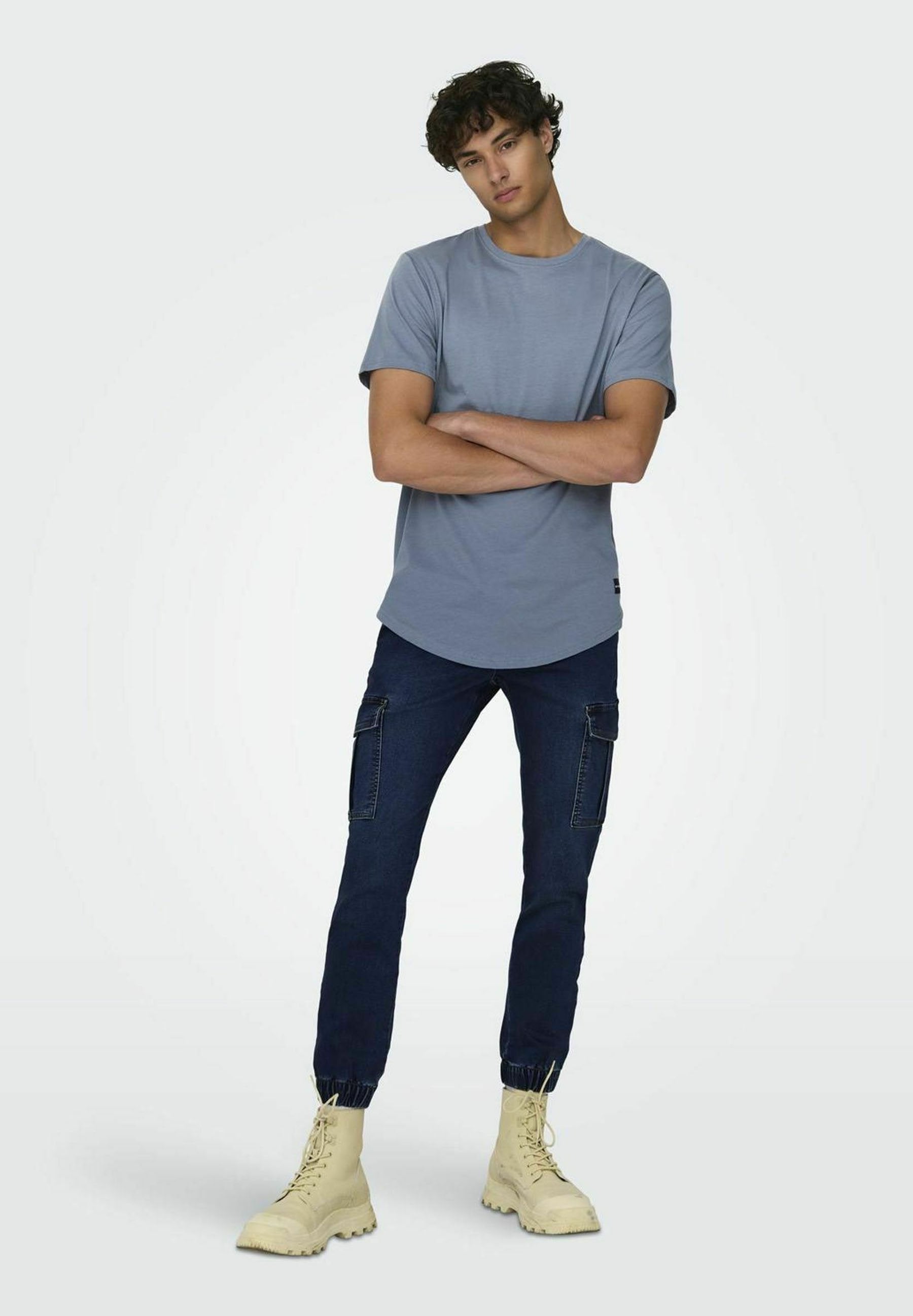 Slim fit ONSWEFT Mid rise Media 8