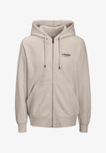 Jack & Jones Zip Printed Zip - Zip-up sweatshirt - moonbeam