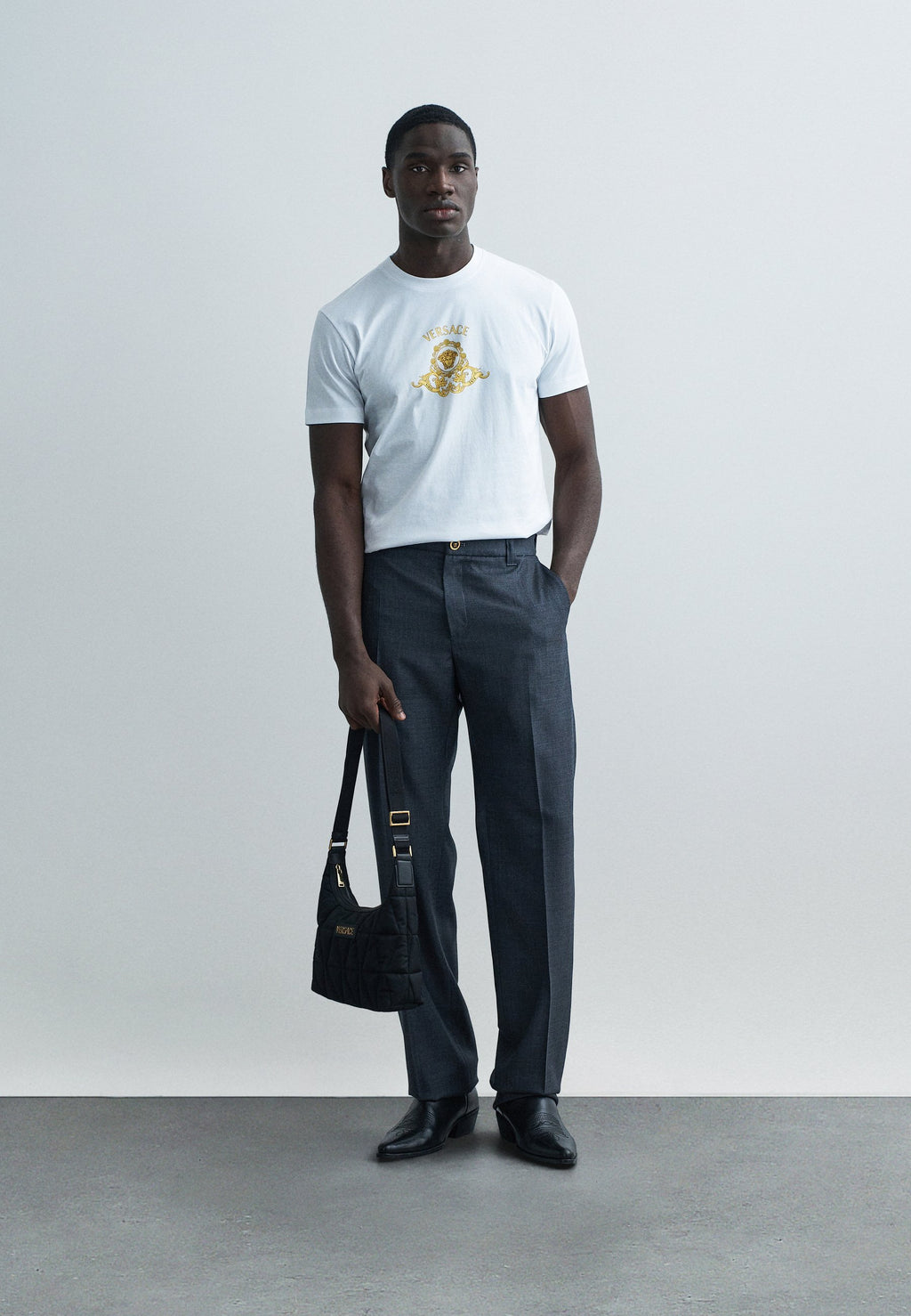 Versace INFORMAL PANT MICROCHECK