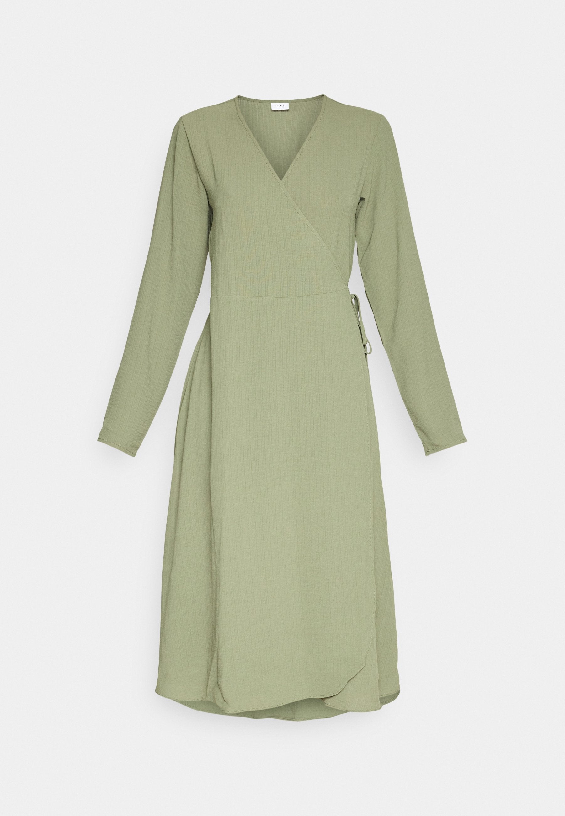 VILA VILOVIE NEW WRAP MIDI DRESS